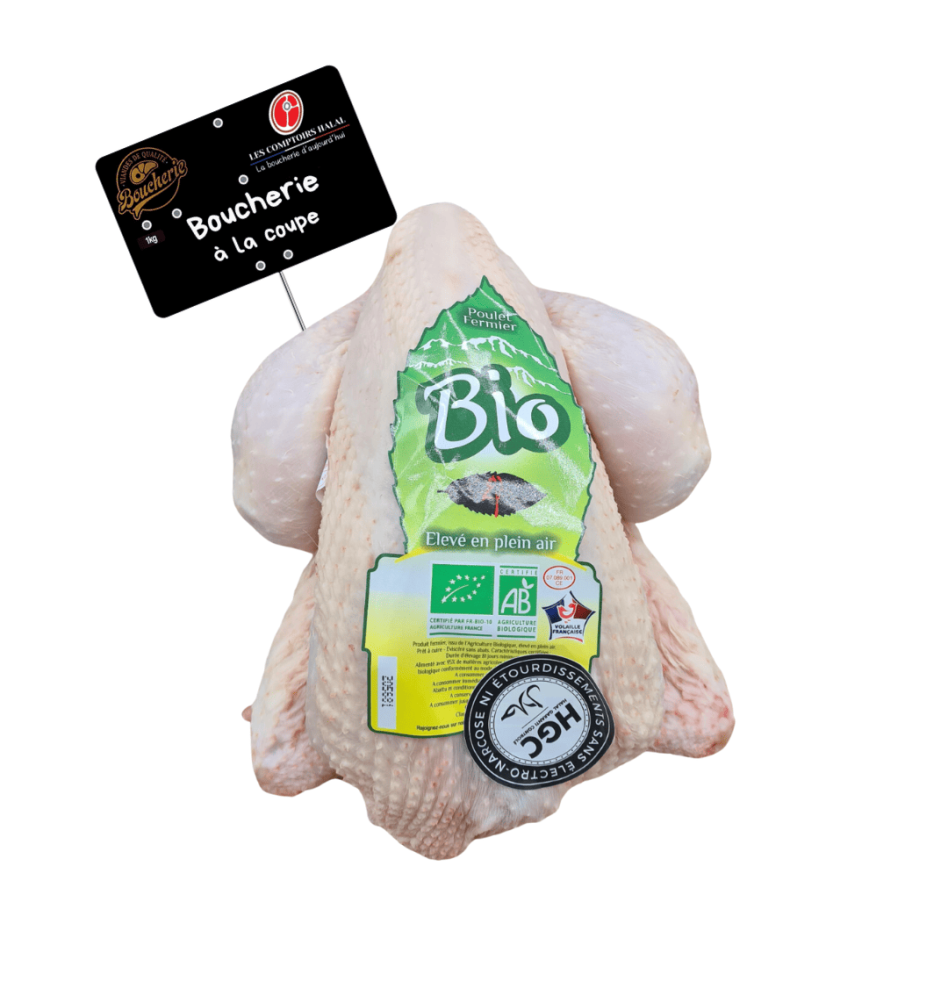 Poulet Bio – Volaille élevée en plein air | Les Comptoirs Halal