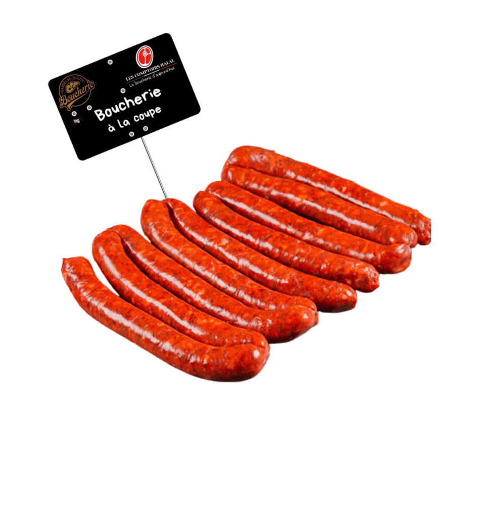 Merguez de bœuf halal - Épicée et savoureuse