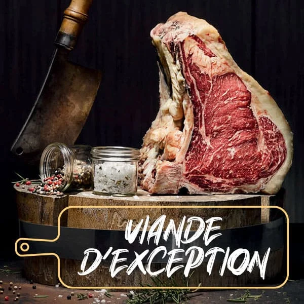 Viande halal d'exception, bœuf maturé et pièces nobles