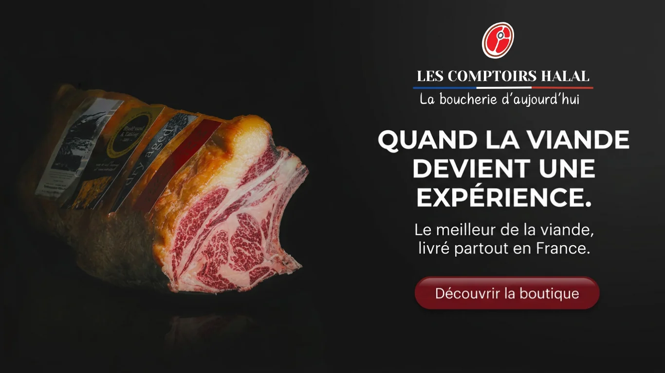 Les Comptoirs Halal, la boucherie en ligne d'aujourd'hui — viande fraîche et halal livrée partout en France