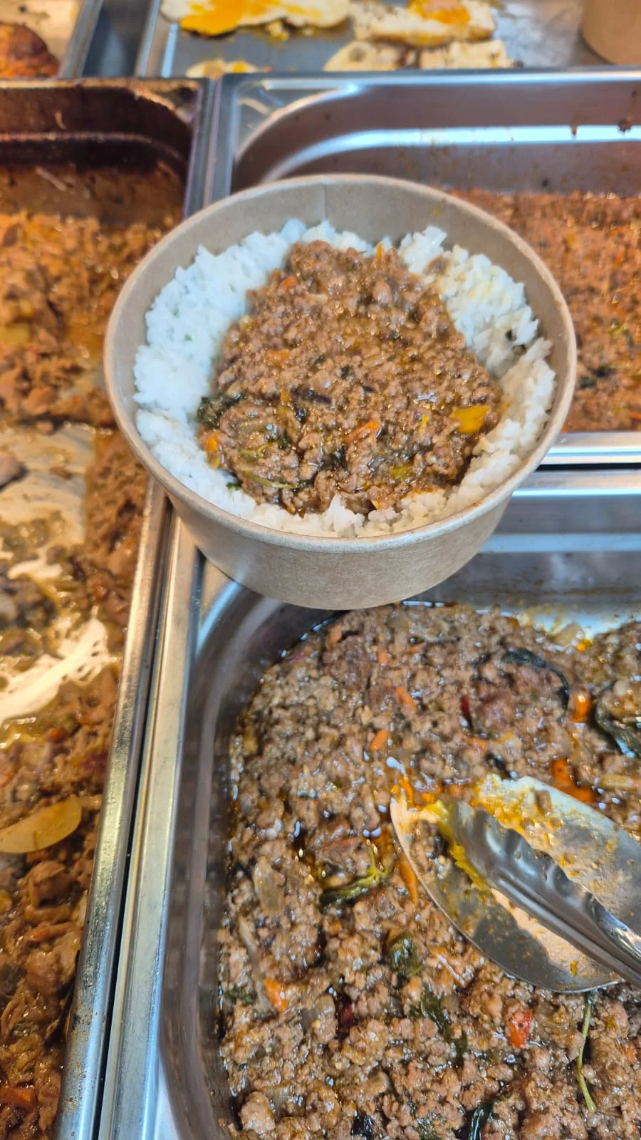Plat traiteur riz et viande hachée, Les Comptoirs Halal