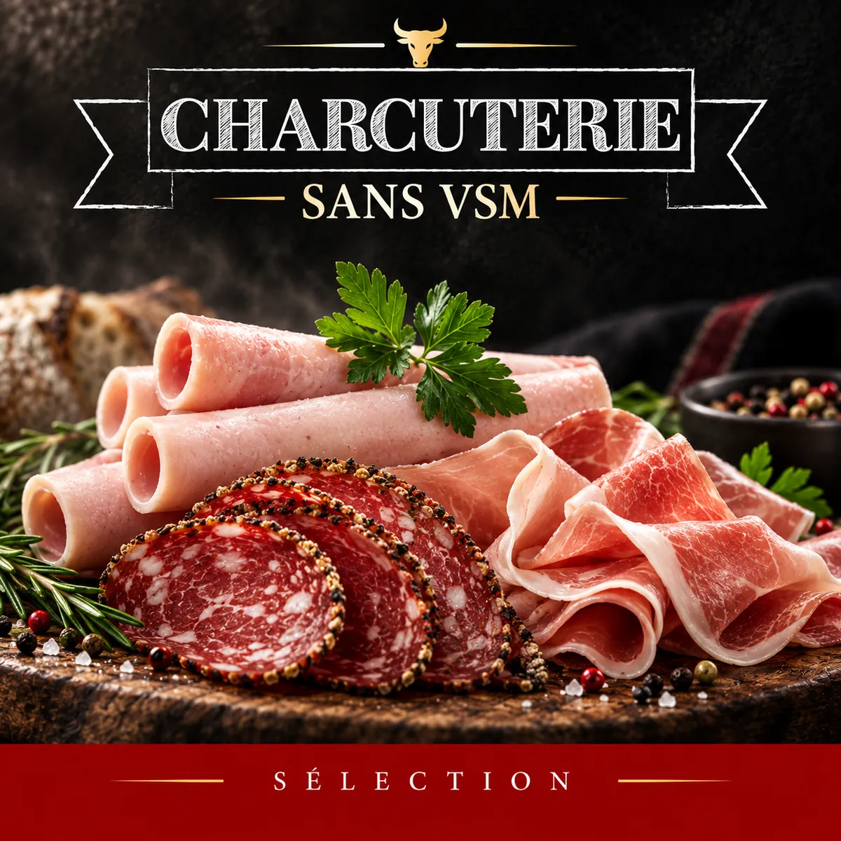 Charcuterie halal artisanale, saucisson et plateau de charcuterie